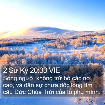 2 Sử Ký 20:33 VIE Bible Verse Image