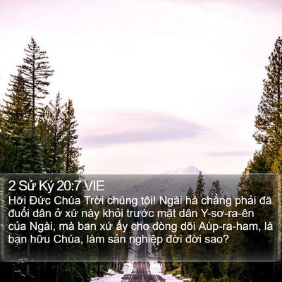 2 Sử Ký 20:7 VIE Bible Verse Image