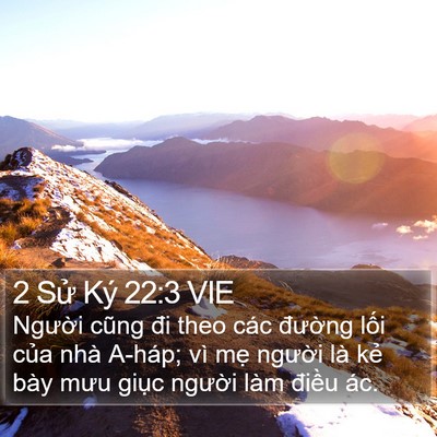2 Sử Ký 22:3 VIE Bible Verse Image