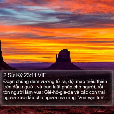 2 Sử Ký 23:11 VIE Bible Verse Image