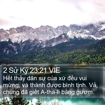 2 Sử Ký 23:21 VIE Bible Verse Image