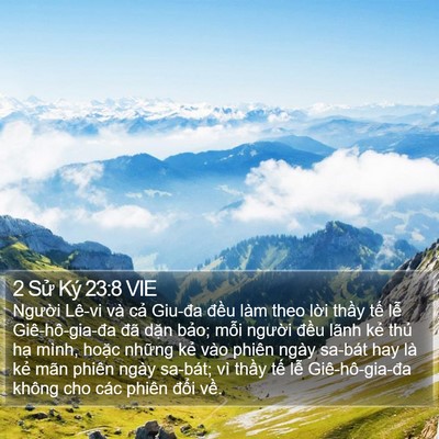 2 Sử Ký 23:8 VIE Bible Verse Image