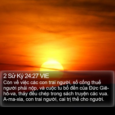 2 Sử Ký 24:27 VIE Bible Verse Image