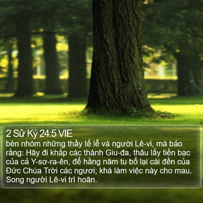 2 Sử Ký 24:5 VIE Bible Verse Image