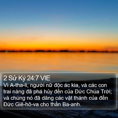 2 Sử Ký 24:7 VIE Bible Verse Image