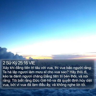 2 Sử Ký 25:16 VIE Bible Verse Image