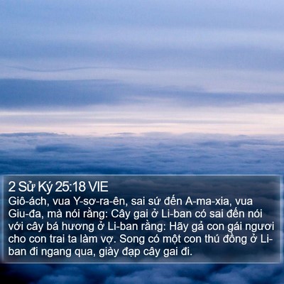 2 Sử Ký 25:18 VIE Bible Verse Image