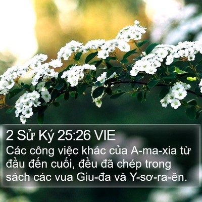 2 Sử Ký 25:26 VIE Bible Verse Image