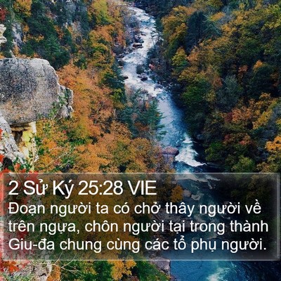 2 Sử Ký 25:28 VIE Bible Verse Image