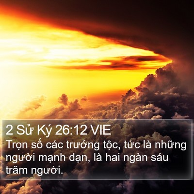 2 Sử Ký 26:12 VIE Bible Verse Image