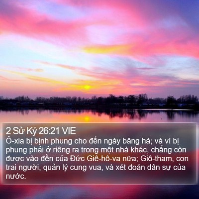 2 Sử Ký 26:21 VIE Bible Verse Image