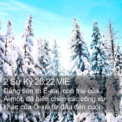 2 Sử Ký 26:22 VIE Bible Verse Image