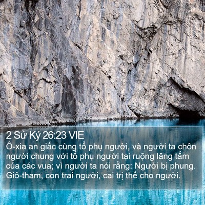 2 Sử Ký 26:23 VIE Bible Verse Image