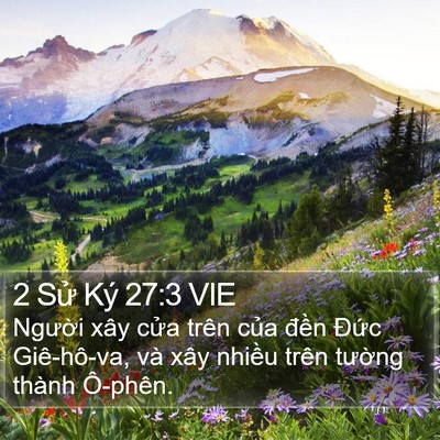2 Sử Ký 27:3 VIE Bible Verse Image