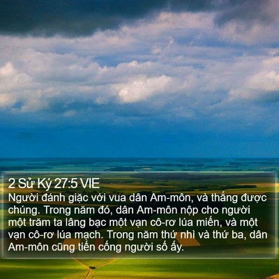 2 Sử Ký 27:5 VIE Bible Verse Image