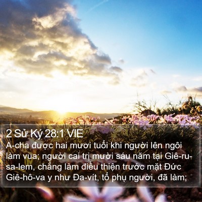 2 Sử Ký 28:1 VIE Bible Verse Image