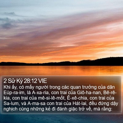 2 Sử Ký 28:12 VIE Bible Verse Image