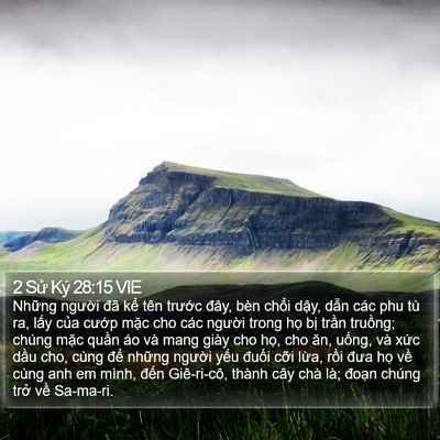 2 Sử Ký 28:15 VIE Bible Verse Image