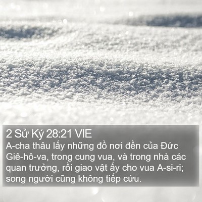2 Sử Ký 28:21 VIE Bible Verse Image
