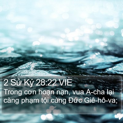 2 Sử Ký 28:22 VIE Bible Verse Image