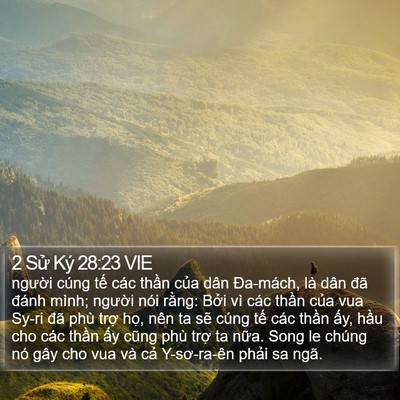 2 Sử Ký 28:23 VIE Bible Verse Image