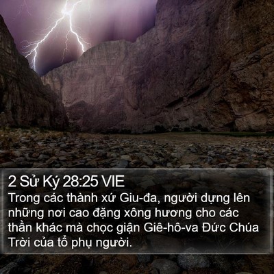 2 Sử Ký 28:25 VIE Bible Verse Image