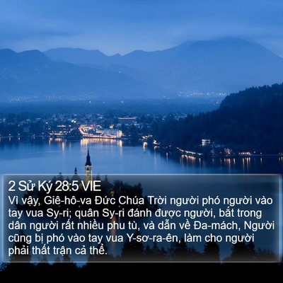 2 Sử Ký 28:5 VIE Bible Verse Image