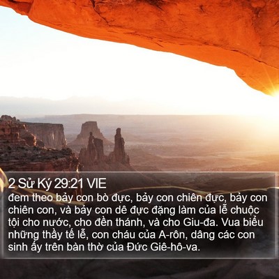 2 Sử Ký 29:21 VIE Bible Verse Image