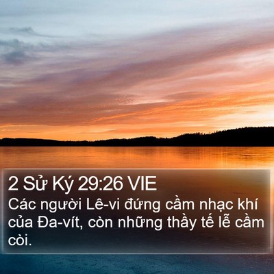 2 Sử Ký 29:26 VIE Bible Verse Image