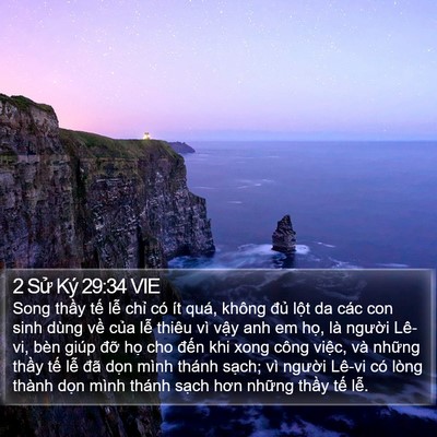 2 Sử Ký 29:34 VIE Bible Verse Image