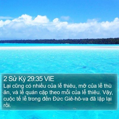 2 Sử Ký 29:35 VIE Bible Verse Image