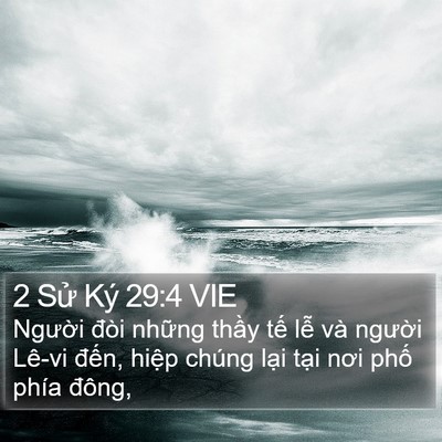 2 Sử Ký 29:4 VIE Bible Verse Image
