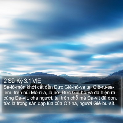 2 Sử Ký 3:1 VIE Bible Verse Image