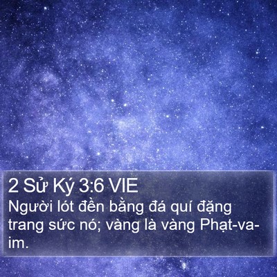 2 Sử Ký 3:6 VIE Bible Verse Image