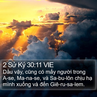 2 Sử Ký 30:11 VIE Bible Verse Image