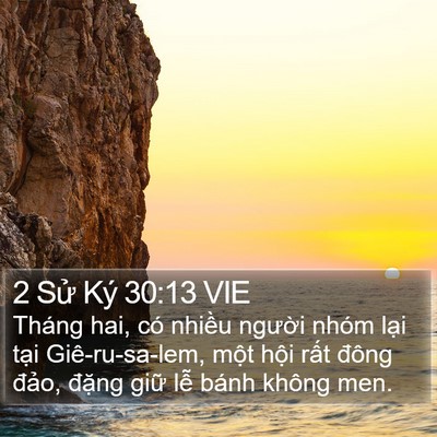 2 Sử Ký 30:13 VIE Bible Verse Image