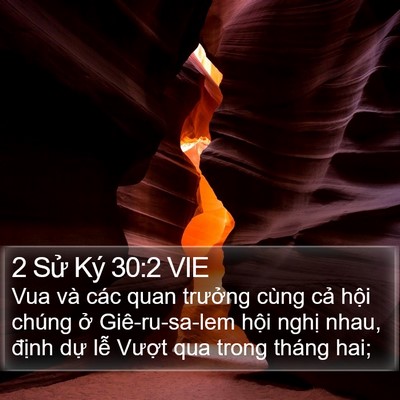 2 Sử Ký 30:2 VIE Bible Verse Image