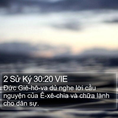 2 Sử Ký 30:20 VIE Bible Verse Image