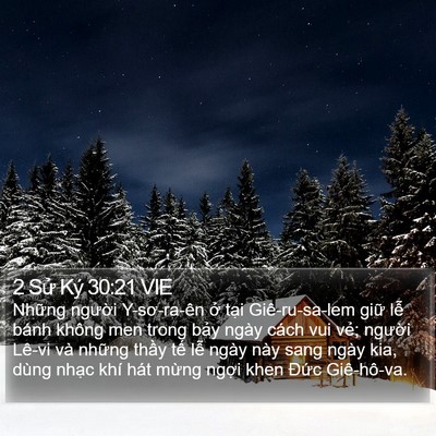 2 Sử Ký 30:21 VIE Bible Verse Image