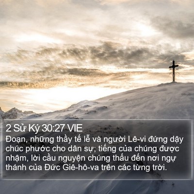 2 Sử Ký 30:27 VIE Bible Verse Image