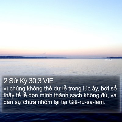 2 Sử Ký 30:3 VIE Bible Verse Image