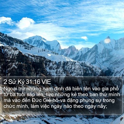 2 Sử Ký 31:16 VIE Bible Verse Image