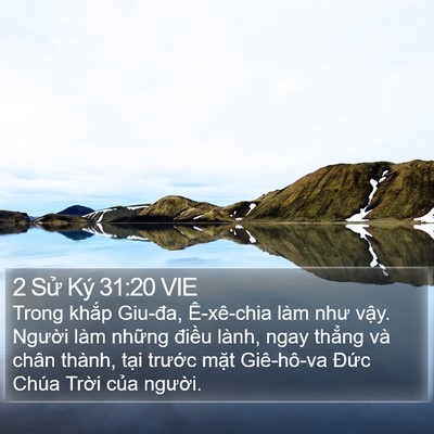 2 Sử Ký 31:20 VIE Bible Verse Image