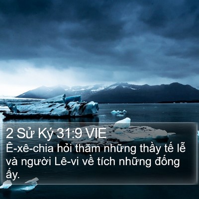 2 Sử Ký 31:9 VIE Bible Verse Image