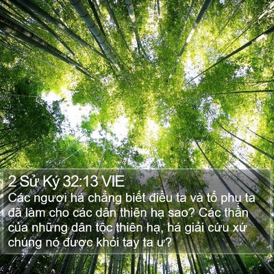 2 Sử Ký 32:13 VIE Bible Verse Image