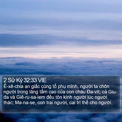 2 Sử Ký 32:33 VIE Bible Verse Image