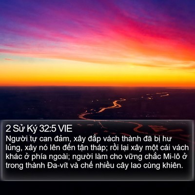 2 Sử Ký 32:5 VIE Bible Verse Image