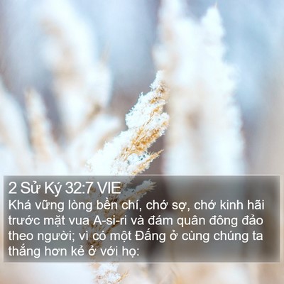 2 Sử Ký 32:7 VIE Bible Verse Image