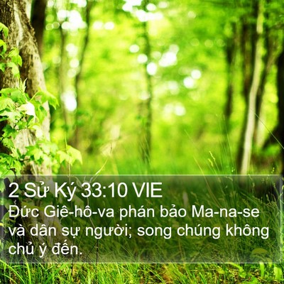 2 Sử Ký 33:10 VIE Bible Verse Image