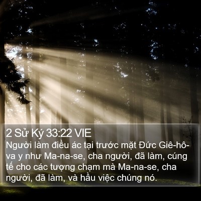 2 Sử Ký 33:22 VIE Bible Verse Image